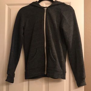 Cotton Gray Zip up hoodie